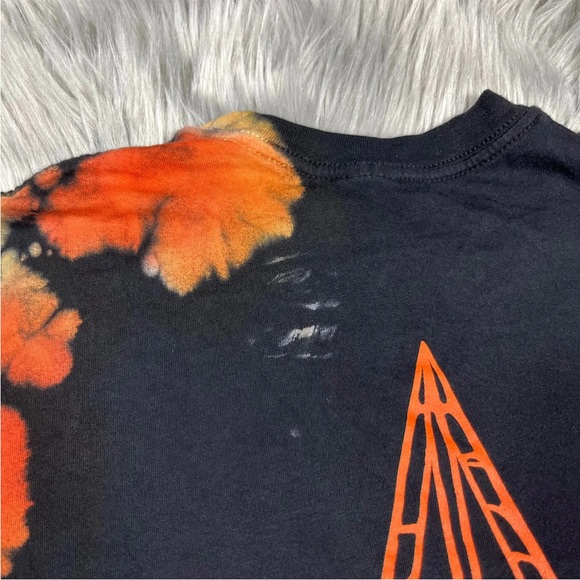 Jeffree Star Cosmetics Black Orange Tie Dye Logo T Shirt Size Small - Picture 4 of 13